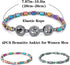 4pcs Hematite Anklet for Women Men - Hematite Stone Anklet Anxiety Relieve Anklet Circle Star Anklets...