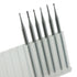 Luo ke 6 Pcs 3/32 Inch Shank Tungsten Steel Engraving Router Bits, Olive Amber Carving Drill Bits for Rotary Tool ( Head Size: 1.0mm)...
