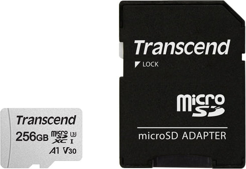 Transcend 256GB MicroSDXC/SDHC 300S Memory Card TS256GUSD300S (TS256GUSD300S-A)...