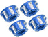 VGEBY 4pcs RC Hex Nuts, M4 Carving Hexagonal Nuts Aluminum Alloy Wheel Hex Nuts Fit for D3 D4 1/10 RC Car(Dark Blue) D4 Parts Terminal Removal Too...