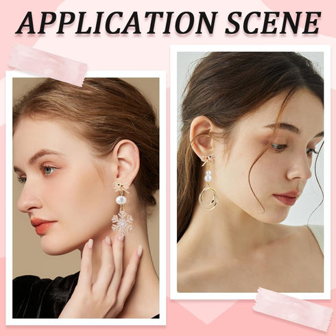 SUNNYCLUE 1 Box 20 Sets Real 18K Gold Plated Earring Posts Stud Earring Findings Earring Studs Earring Stud with Hole Bowknot Post Earrings for Je...