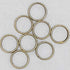Chenkou Craft 1310pcs in Box 7 Sizes Split Double Loops Jump Rings & Ring Jewelry Keychain Making from 4mm to 12mm with 1 pc Clear Box (Bronze, Mi...
