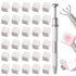 100 Pcs White Soft Nail Sponges for Ombre, 4 Claws Nail Sponge Metal Grabber,Ombre Nail Brush Nail Supplies Manicure Nail Art Tools Nail Accessori...