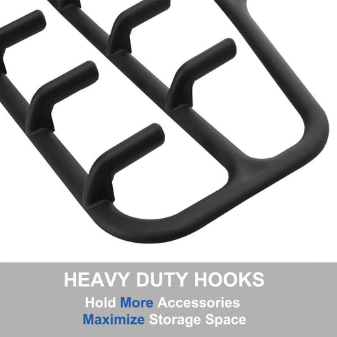 FairyHaus Belt Hanger Organizer 2 Pack, Non Slip Tie Rack Holder, Durable Hanging Closet Accessory Hooks for Belts, Ties, Jewelry, Scarves, Black...