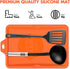 Silicone Spatula Mat for Ladle, Serving Spoon Drip Pad & Grill Utensil Holder for Kitchen, Stovetop, Cooking & Countertop, Heat-Resistant, BPA-Fre...