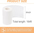 Cake Pan Side Liner Roll - 4 in x 164 ft Parchment Paper Strips for Baking, White Precut Circles...