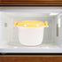 CALLARON Microwave Rice Cooker Steamer Bowl: Portable Oven Food Steamer Pot Small Pasta Cooker Fish Vegetable Steaming Bowl Food Container Ramen C...