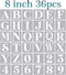 8 inch Large Letter Stencils Alphabet Stencils for Painting on Wood, Stencil Letters Numbers Stencils for Wood Wall Signs Porch DIY Crafts...