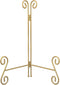 Gold Plate Stand, 10 Inch Decorative Plate Holder for Displaying Platters, Heavy-Duty Metal Easel Stand for Picture, Photo Frame, Plates, Books an...
