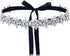 Top Queen Women's Crystal Diamond Bridal Belt Sashes Wedding Belts Sash for Wedding, Black, One Size...