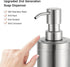 GAPPO Brushed Nickel Soap Dispenser Stainless Steel Metal Pump Hand Lotion Bottle for Bathroom, Bedroom and Kitchen(300ML/10.15Ounce)...