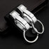 Leather Belt Loop Keychain with 2 Detachable Clips&Key Ring Belt Key Ring Holder Belt Key Chain...