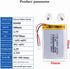 3.7V 523450 1000mAh Lithium Polymer ion Battery Rechargeable Polymer Battery Pack with JST 2.0mm Connector...