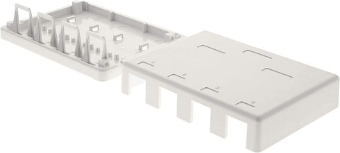 Networx Keystone Jack Surface Mount Boxes (4 Port, White)...