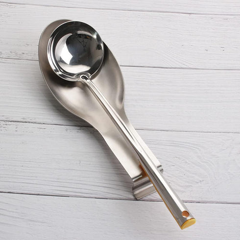 1PC Stainless Steel Spoon Rest Spoon Holder Kitchen Utensil Holder Spatula Ladle Holder Dishwasher Countertop Heavy Duty Kitchen Accessories...