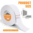 Caulk Tape, Bath & Kitchen Caulk Tape Sealant Strip, 1.5" x 14.8Ft Self Adhesive Tub and Wall Sealing Tape Caulk Sealer for Bathroom, Toilet, Kitc...