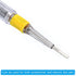 PATIKIL Voltage Tester AC 150-500V Contact Electrical Detector Slotted Screwdriver Tester Pen with Neon Tube, Clear Pack of 6...