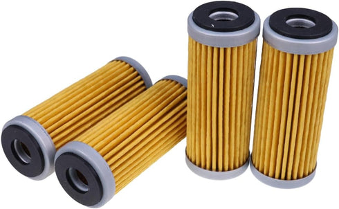 DVPARTS 4PK Oil Filter 77338005100 Compatible with KTM EXCF 250 350 450 200 530 SXF 250 350 450 505 2008-2022 Husqvarna Fe 450 2017...