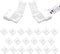 VIPMOON 20 Pack 4 Pin RGB 8mm Solderless Connectors Adapter for SMD 2835 3528 Multicolor Non-Waterproof LED Strip Light (8mm)...