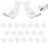 VIPMOON 20 Pack 4 Pin RGB 8mm Solderless Connectors Adapter for SMD 2835 3528 Multicolor Non-Waterproof LED Strip Light (8mm)...