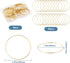 60Pcs 40mm Hoop Earrings Findings Round Beading Hoops Golden Brass Circle Ear Link Open Bezel Frame Pendant for Jewelry Making Women Crafting DIY ...