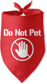 Do Not Pet Dog Bandana for Dogs Puppy Bandana Funny Dog Bandana Photo Prop Pet Scarf Accessories for Pet Dog Lovers Gifts...