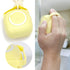 Dog Bathing Brush, Pet Massage Brush Shampoo Dispenser, Soft Silicone Brush Rubber Bristle for Dogs and Cats Shower Grooming (Yellow)...