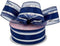 1 1/2" X 25 Yards Navy/Silver Emperor Met Stn Mid Ribbon...