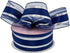 1 1/2" X 25 Yards Navy/Silver Emperor Met Stn Mid Ribbon...