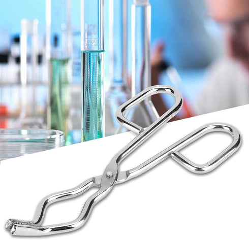 Stainless Steel Crucible Tongs, Crucible Tongs for Laboratory Professional Foundry Tongs Beaker Tongs with Rivet Lab Crucible Tongs(200mm)...