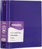 JAM PAPER Plastic 2 inch Binder - Purple 3 Ring Binder - Sold Individually...