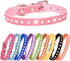 Puppy Dog Collar with Crystal Diamond Colorful Bling Girl Puppy Small Dog Cat Collars (S, Hot Pink)...