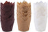 Ruisita 150 Pieces Mini Baking Cups Tulip Baking Cups Cupcake Liners Muffin Liners for Wedding, Birthday, Christmas, Baby Shower Parties (Brown, N...
