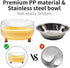 2Pcs Stainless Steel Dog Bowl 15° Slanted Elevated Bulldog Feeder Non-Slip Detachable Stainless Steel Cat Food Dish for Protecting Spine (Yellow)...