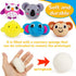 teytoy Mini Sensory Stress Ball for Kids and Adults,5 pcs Plush Stuffed Animals Farm Friends Infant and Toddler Toys Owl, Elephant, Koala, Chicken...