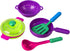play kitchen accessories- toddler pots and pans set (27 Pcs) -Colourful play kitchen dishes?Tableware kids play kitchen accessories-Toy Pots and P...