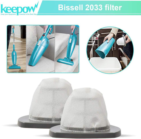 KEEPOW Featherweight Replacement Filters Compatible with Bissell Featherweight Stick Lightweight Bagless Vacuum 2033, 20331, 20333, 20336, 20339, ...