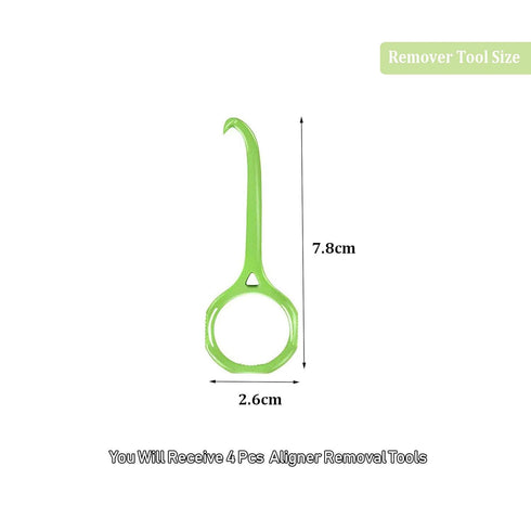 Aligner Remover Tool, HRASY 4 Pcs Clear Aligner Removal Tool for Invisible Removable Braces, Oral Care Disassembly Accessories - 4 Colors...