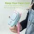 Mini Hanging Neck Fan,Bladeless Handheld Fan Portable USB Rechargeable With Adjustable Length Lanyard?Gift for Women Children(WHITE)...