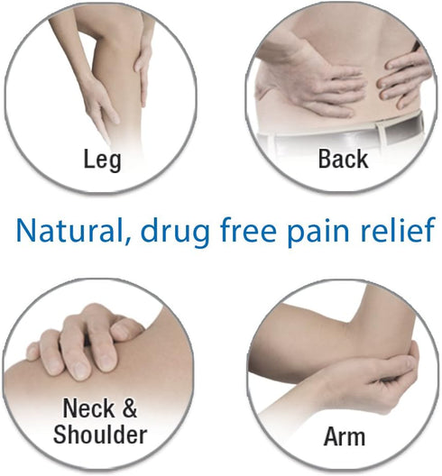 AccuRelief Complete 3-in-1 TENS Unit, EMS, Massager Device - Pain Relief Electric Muscle Stimulator with 4 Electrodes for Neck, Back, and Full Bod...