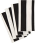 Black and White Table Linens, Cloth Napkins 18" Dinner 100% Cotton Wedding Table Decor, Summer Party, Use with Black or White Tablecloth Pk 4...