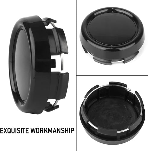 RTRHINOTUNING 4pcs 79mm Wheel Center Caps for ADVAN Racing RZ-DF GT Ronal Penta Style Wheel, OD: 79mm / 3.11in ID: 71.6mm / 2.82in Hub Caps Black ...