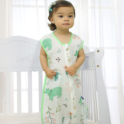 Baby Sleeping Sack, Lightweight Muslin Cotton Soft Wearable Blanket, 12-24 Months Toddler, Summer Sleep Bag, Sleeveless, 0.5 Tog, Breathable, soft...