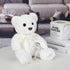 Karenhi 10 Inch The Lord's Prayer Bear with Ribbon Stuffed Bears Plush White Plush Stuffed Animal Religious Baptism Gifts for Girls Boys Baby...