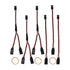 6 PCS JST Y Connector 3 Pin JST Plug Splitters, Servo Male to Female Y Wire Cable, Parallel RC Servo Extension Cord, Wire Cable Fits RC JR Futaba ...