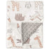 BORITAR Baby Blanket Soft Minky with Double Layer Dotted Backing, Lovely Animals Printed 30 x 40 Inch Receiving Blanket...
