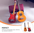 Toyvian 2Pcs Miniature Guitar Dollhouse Mini Musical Instrument Wood Bass Guitar Model Ornament for Fairy Garden Accessories Kids Play Toys Birthd...