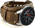 Compatible with Samsung Galaxy Watch 46mm/Gear S3 Frontier/Galaxy Watch 3 45mm /Classic Strap, 22mm Replacement Genuine Leather Cuff Band with Sta...