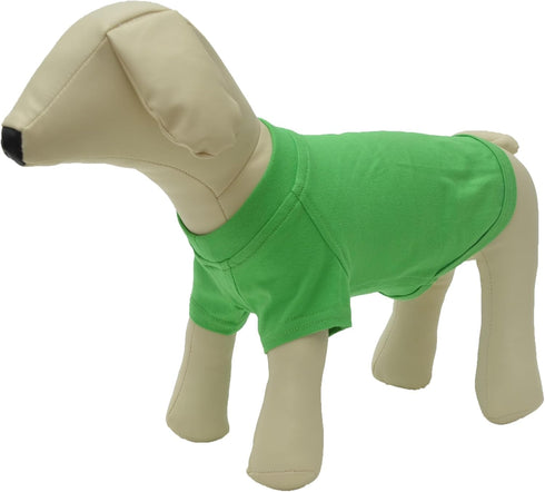 Lovelonglong Pet Clothing Dog Costumes Basic Blank T-Shirt Tee Shirts for Small Dogs Green M...