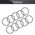 Othmro 50Pcs Nitrile Rubber O-Rings 0.05in Wire Dia 1.69in OD Metric Sealing Nitrile NBR Rubber Washers Round Buna-N O-Rings for Air Sealing Profe...